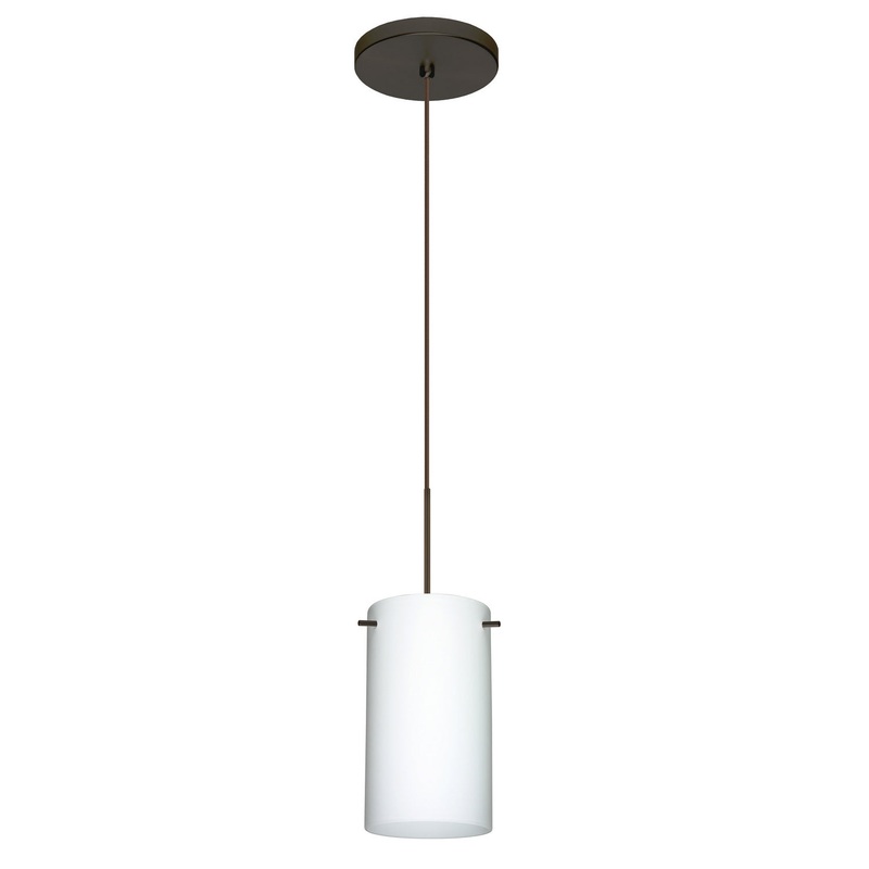 Besa 1XT-440407-LED-BR Stilo One Light Pendant Bronze
