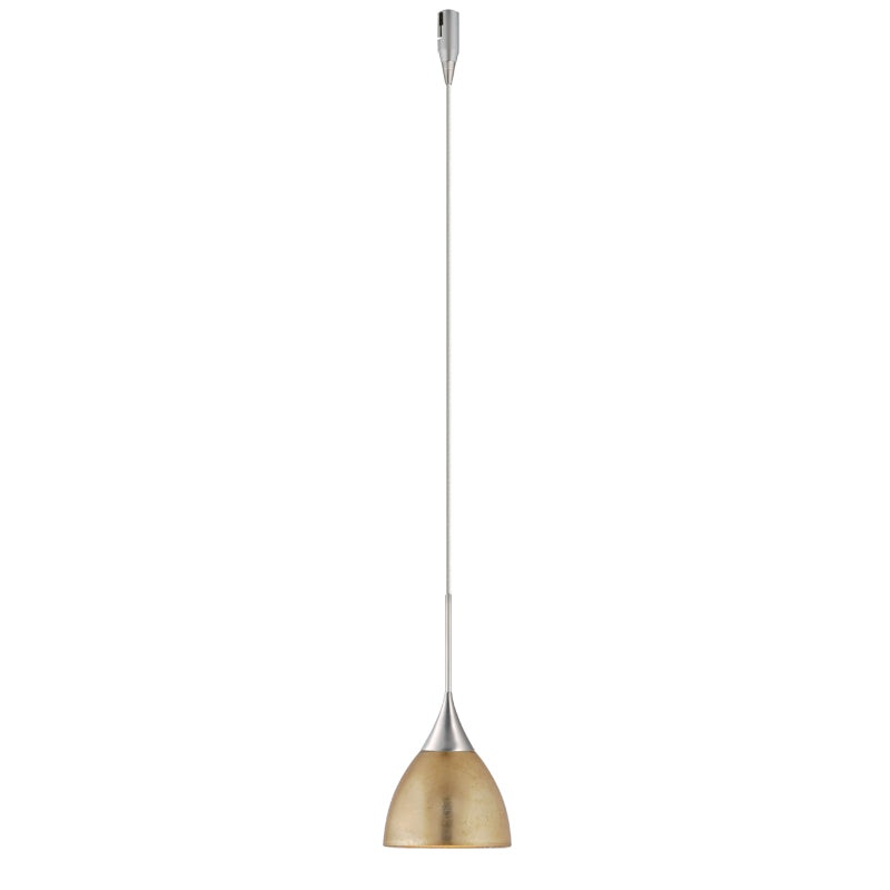 Besa RXP-1758GF-SN Divi One Light Pendant Satin Nickel