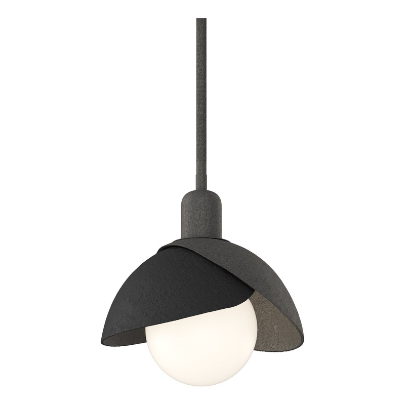 Brooklyn Double Shade Mini Pendant Natural Iron Black