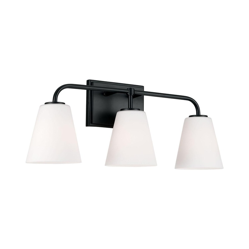 Capital Lighting 149431MB-543 Brody 3 Light Vanity Matte Black