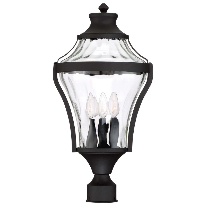 Four Light Outdoor Post Mount from the Libre Collection in Coal Finish by Minka-Lavery