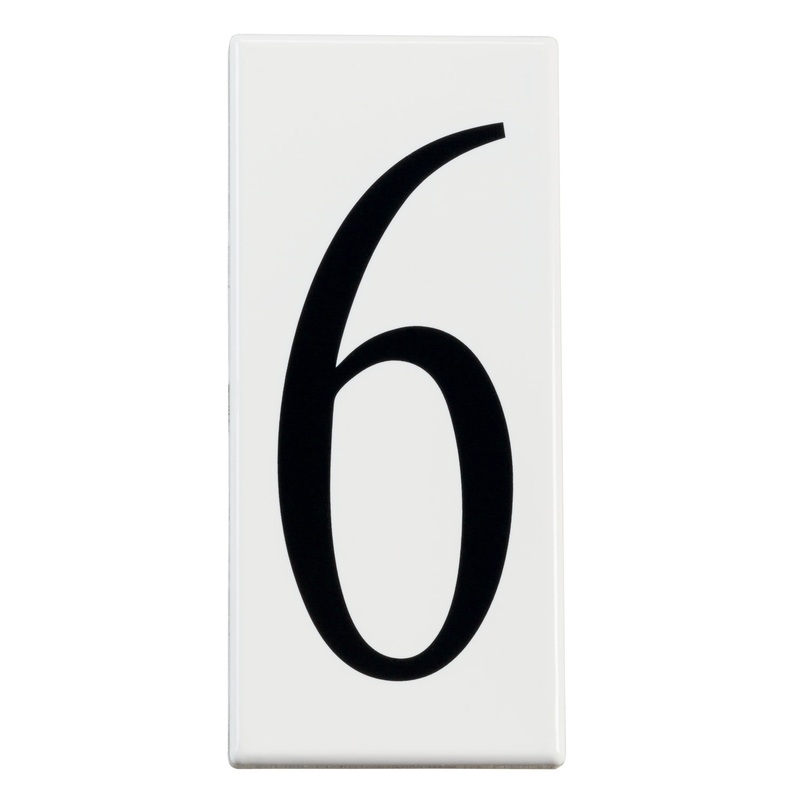 Kichler 4306 Number 6 Panel, White Material (Not Painted)