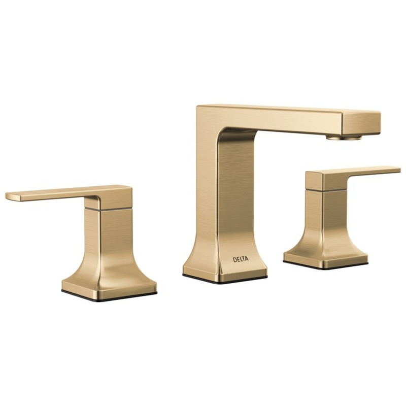 Lavatory Faucet Velum Widespread 2 Lever ADA WaterSense Brilliance Champagne Bronze 1.2 Gallons per Minute