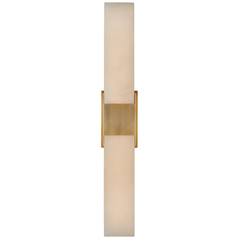 LED Wall Sconce from the Covet Collection in Antique-Burnished Brass Finish by Visual Comfort Signature