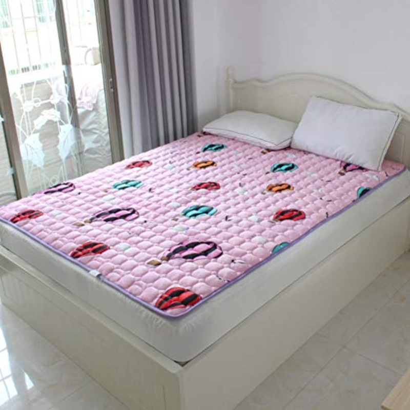 Nileco Sottile Coprimaterasso Trapuntato, Pieghevole Materasso Futon Rotolo da Letto Giapponese Home,dormitorio Studentesco Lavabile Caldo Pieghevole-e 120x200cm(47x79inch)