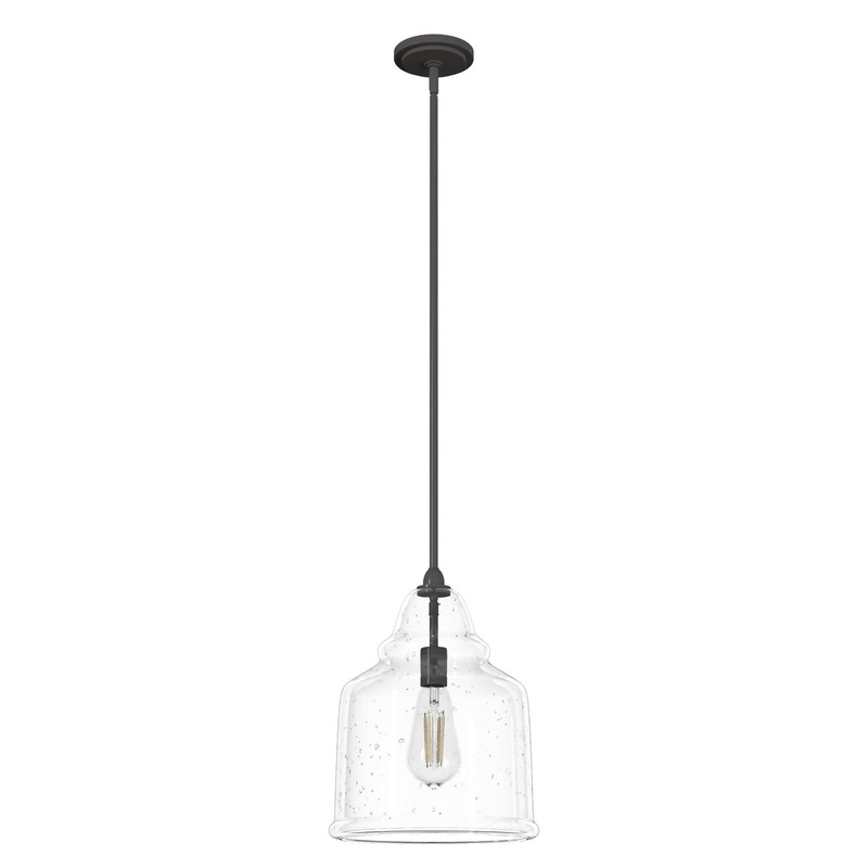 One Light Pendant from the Dunshire Collection in Noble Bronze Finish by Hunter