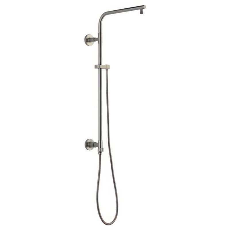 Shower Column Emerge Universal Showering Components Round Contemporary Lumicoat Stainless 26 Inch