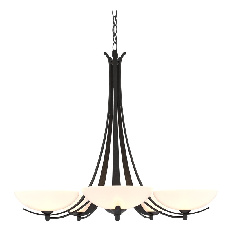 Aegis 5-Arm Chandelier Black