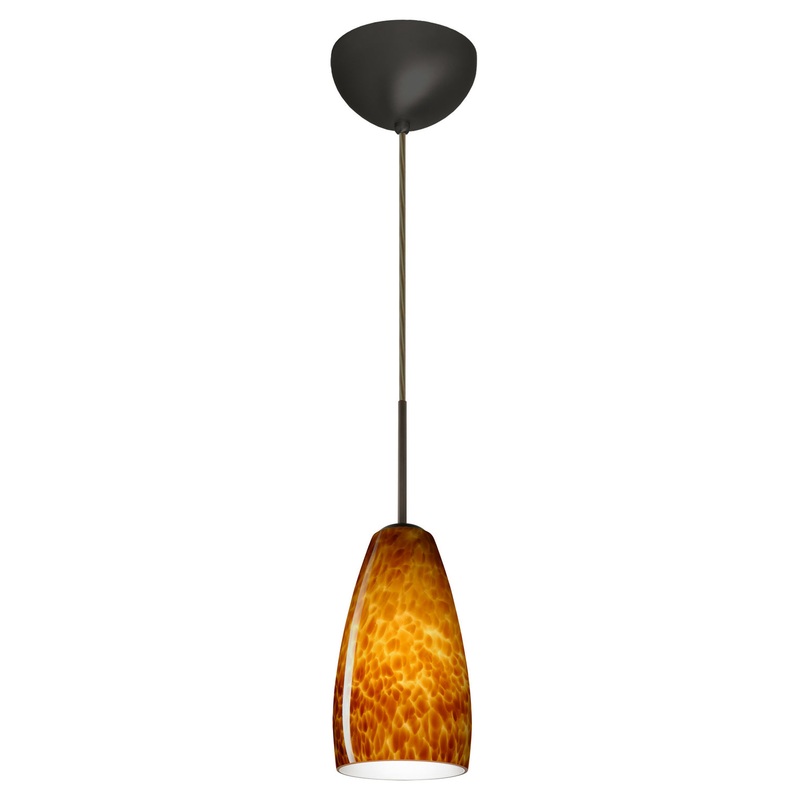 Besa 1BC-150918-LED-BR Chrissy One Light Pendant Bronze
