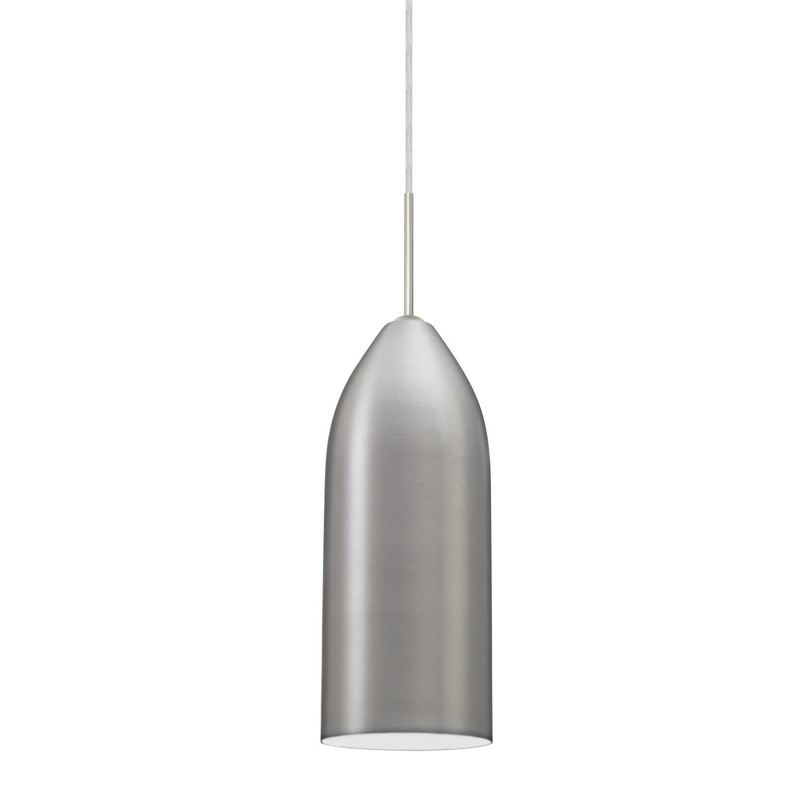 Besa 1JC-LINDWH-LED-SN Lindy One Light Pendant Satin Nickel