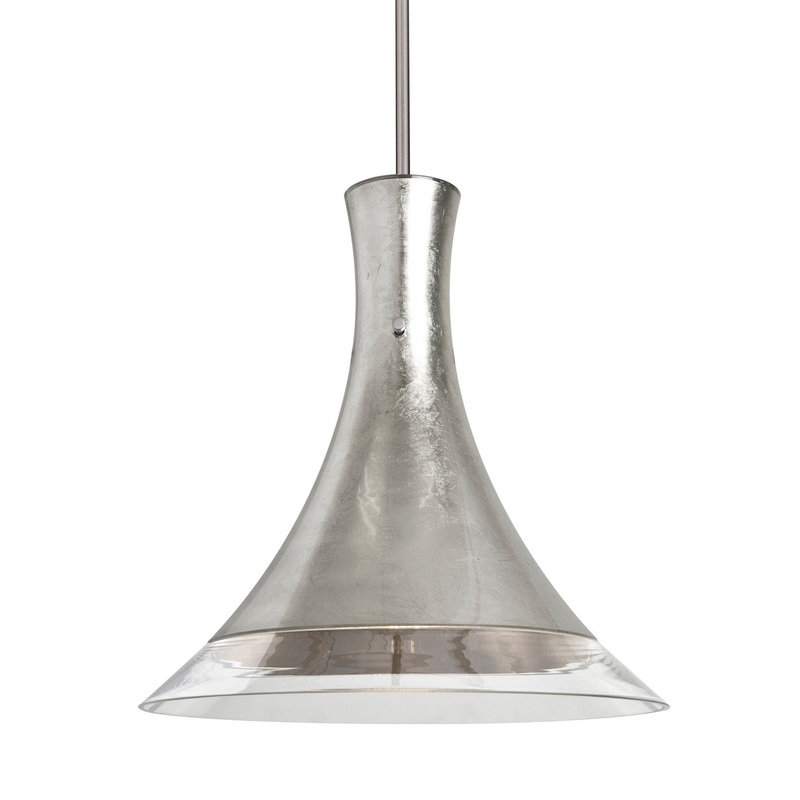 Besa 1TT-RIOSF-SN Rio One Light Pendant Satin Nickel