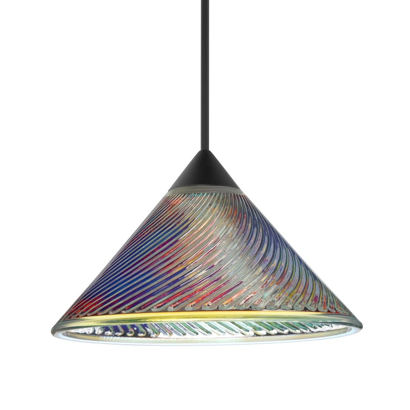 Besa 1XC-550493-BK Besa Kona Pendant One Light Pendant Black