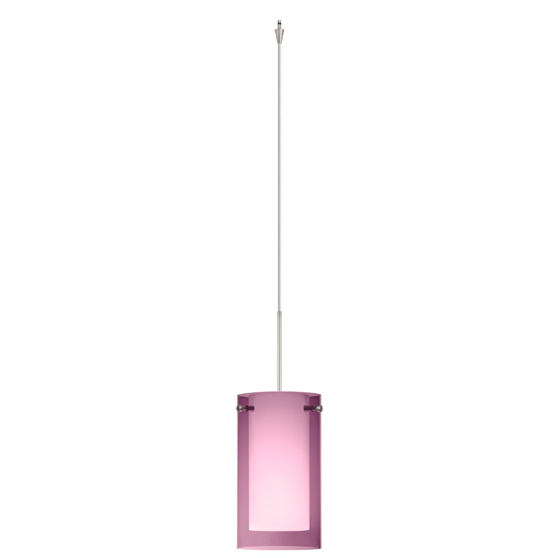 Besa XP-A44007-SN Pahu One Light Pendant Satin Nickel