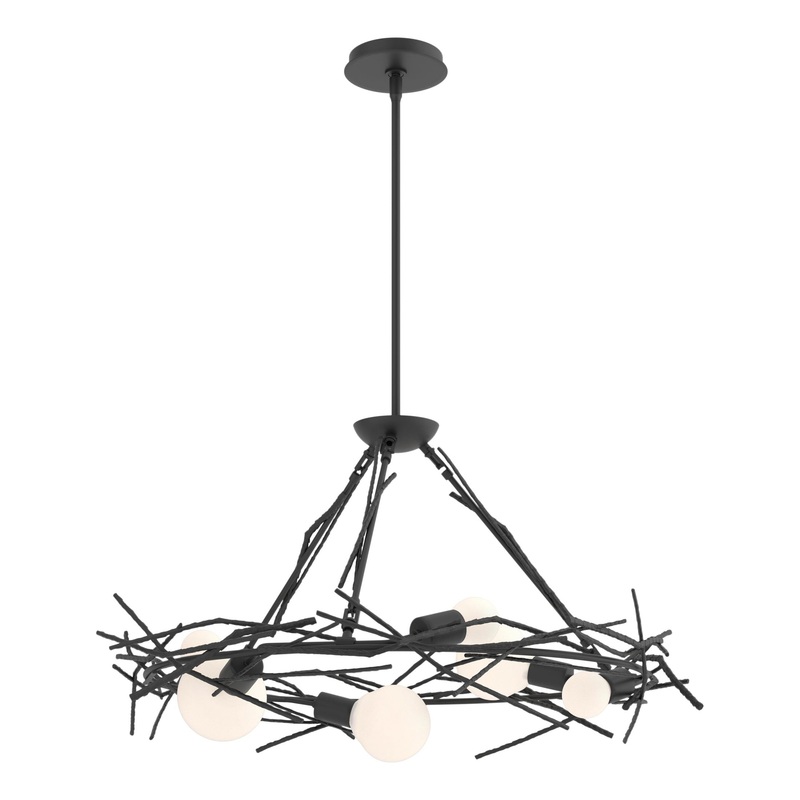 Brindille 6-Light Circular Pendant Black