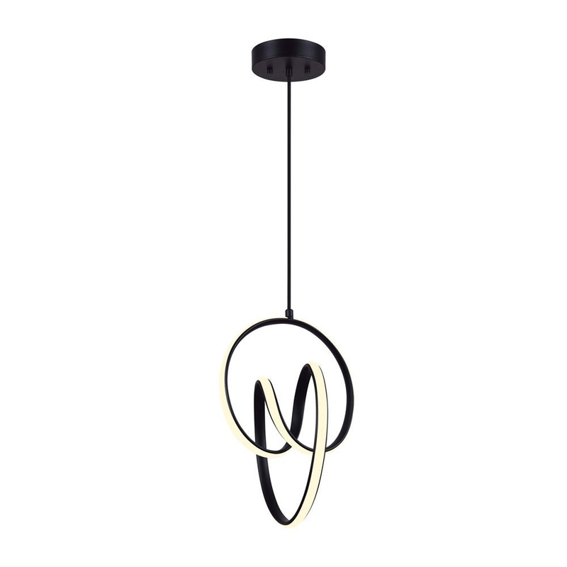 Canarm LCH232A11BK Jase LED Chandelier Matte Black