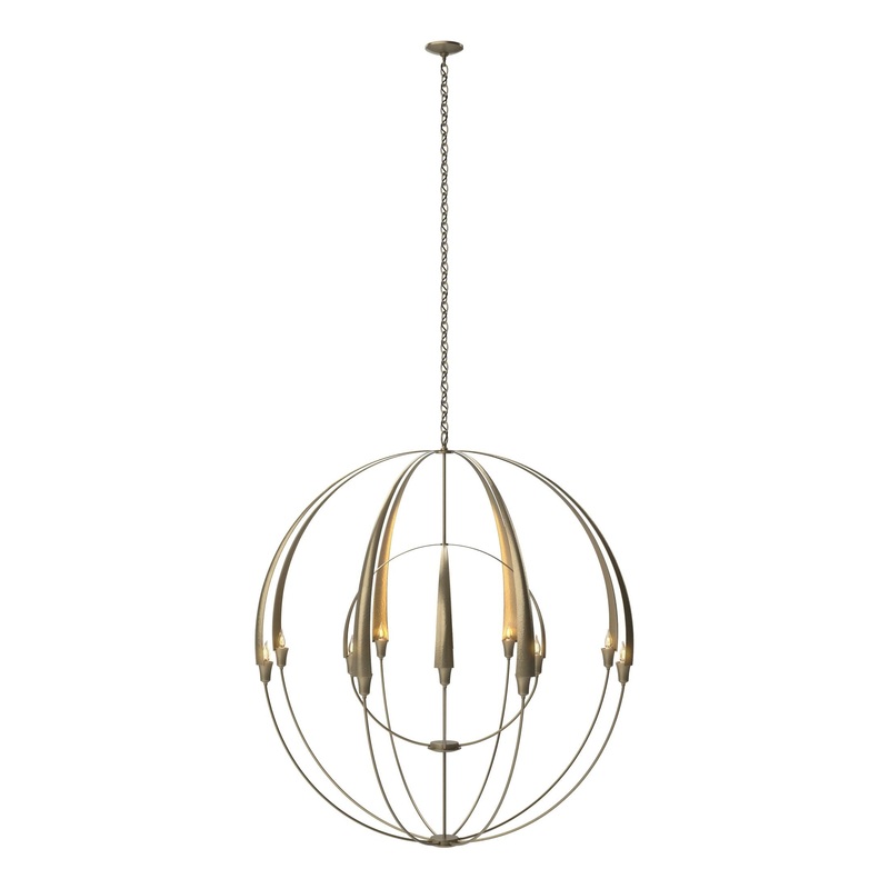 Double Cirque Large Scale Chandelier Soft Gold