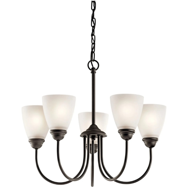Jolie 18.5″ 5-Light Chandelier Olde Bronze None