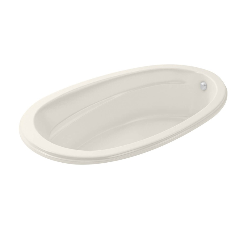 MAAX 106169-000-007 Talma 7242 Acrylic Drop-in End Drain Bathtub in Biscuit