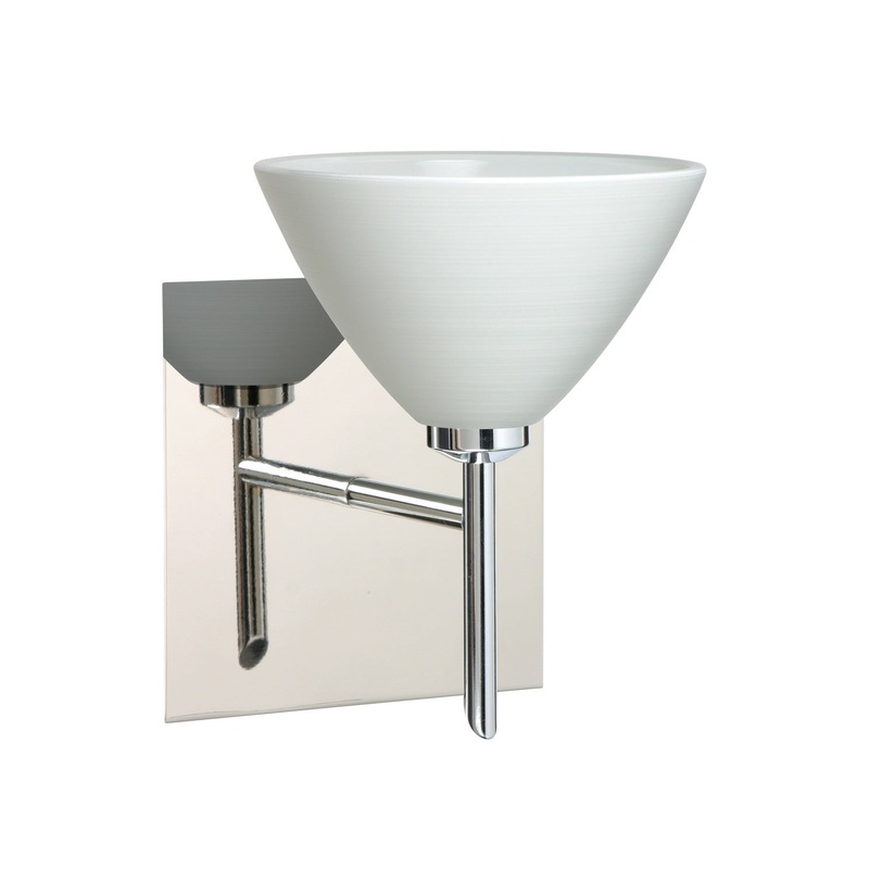 One Light Wall Sconce from the Domi Collection in Chrome Finish by Besa