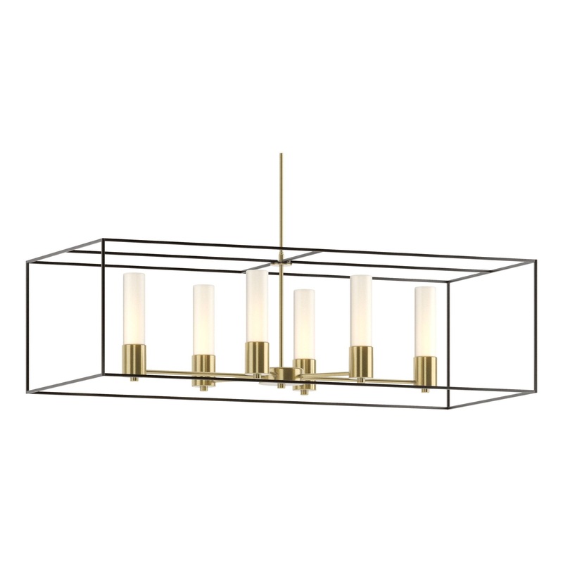 Portico Pendant Modern Brass Oil Rubbed Bronze Opal Glass (GG)