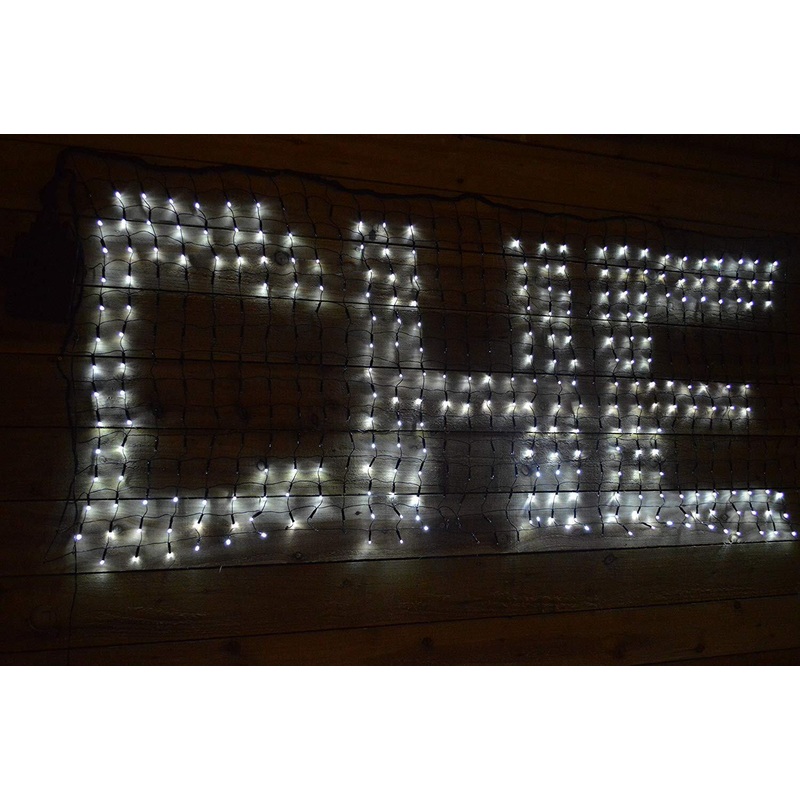 Samland 448 LED Programmable Scrolling Text Message Net Light 2m x 80cm in White