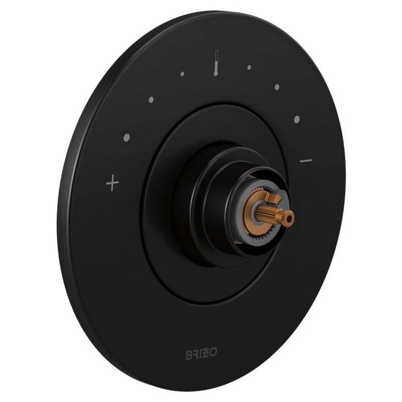 Thermostatic Trim Litze Sensori Less Handle Matte Black 7 Inch ADA