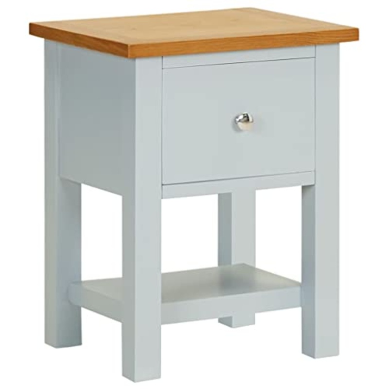 vidaXL Comodino 36x30x47 cm in Massello di Rovere