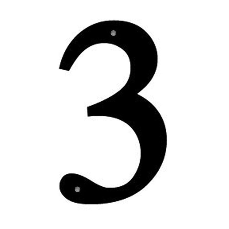 Village Wrought Iron NUM-3-S Number 3 Small