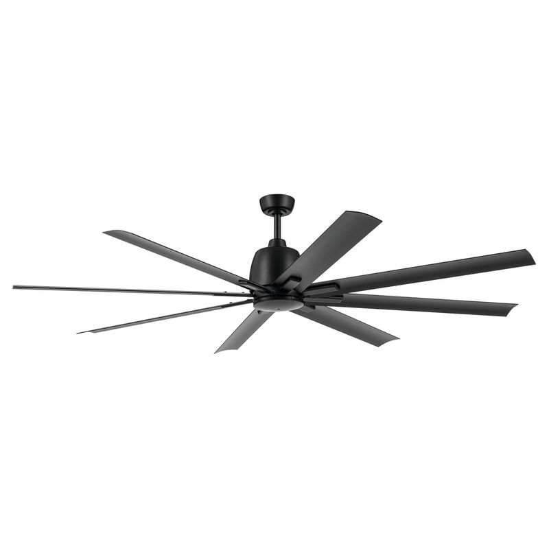 75″Ceiling Fan from the Breda Collection in Satin Black Finish by Kichler