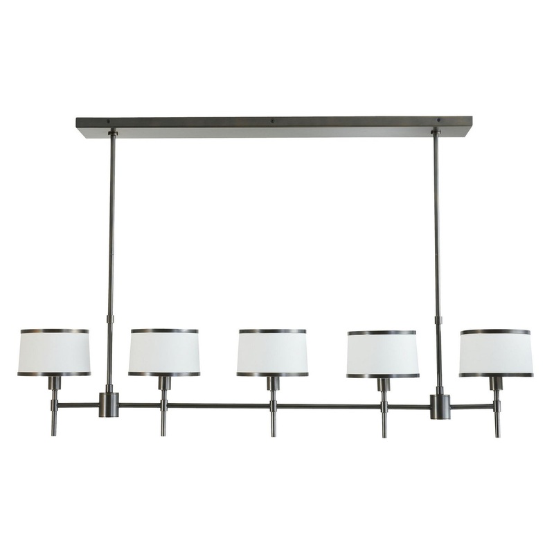 Arteriors 89071 Luciano Five Light Linear Chandelier Bronze (Discontinued)