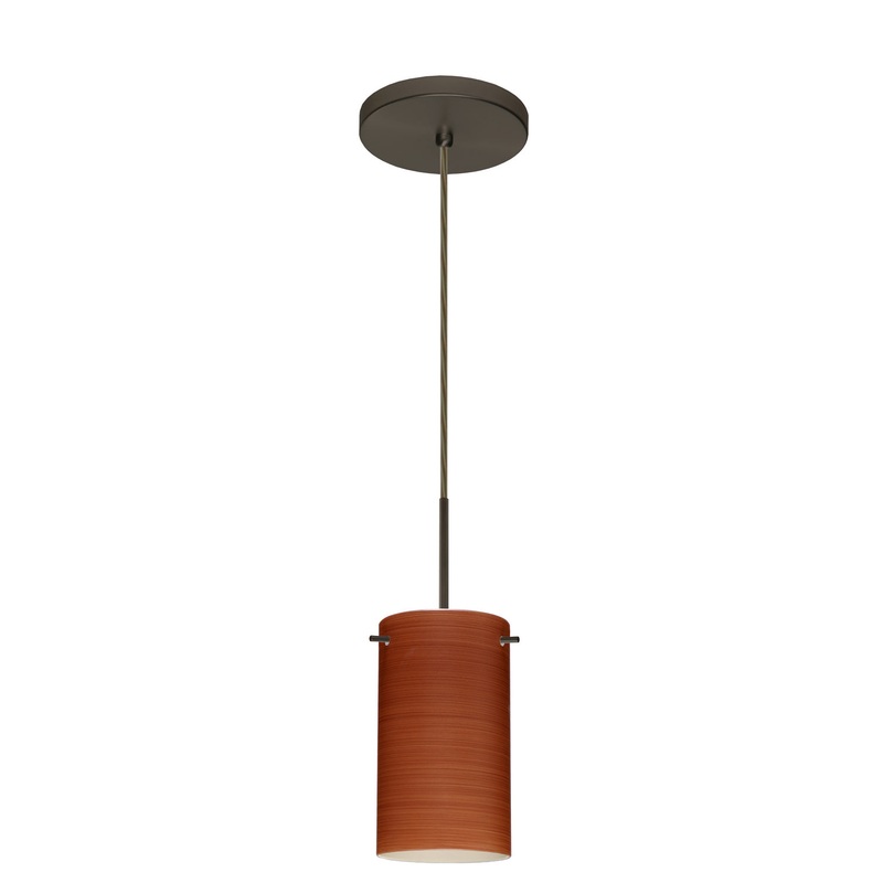 Besa 1BT-4404CH-LED-BR Stilo One Light Pendant Bronze