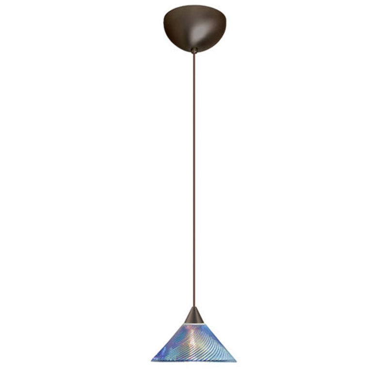 Besa 1XC-550493-BR Kona One Light Pendant Bronze