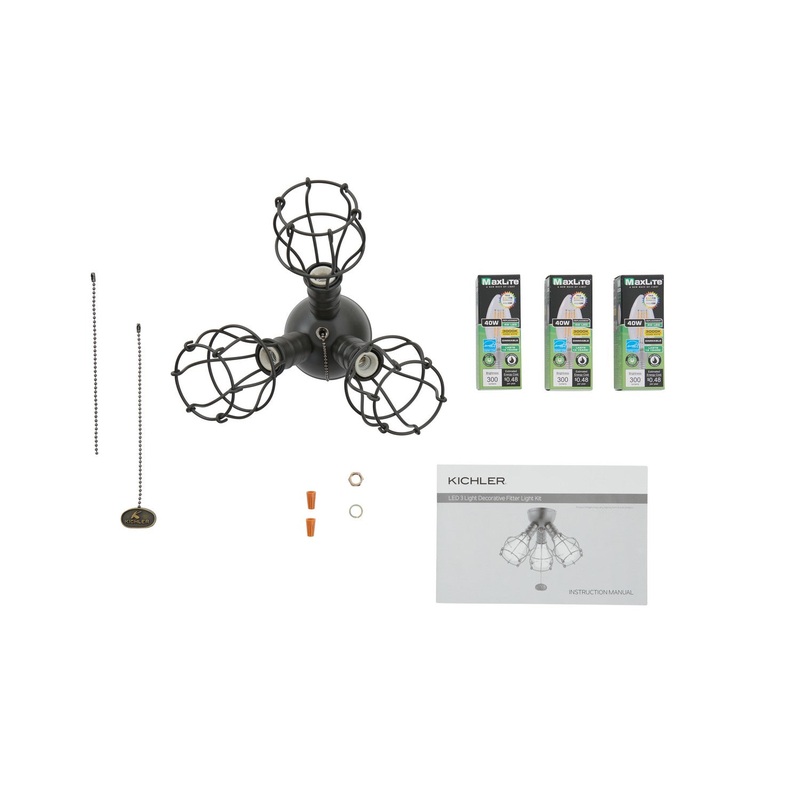 LED Fan Light Kit from the Accessory Collection in Olde Bronze Finish by Kichler