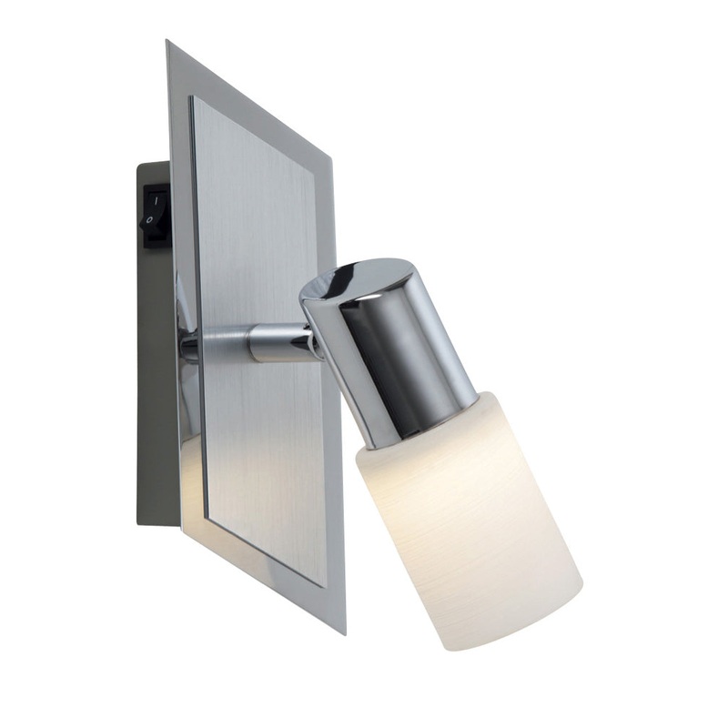 LED Wall Sconce from the Dallas Collection in Alum Color Finish by Arnsberg