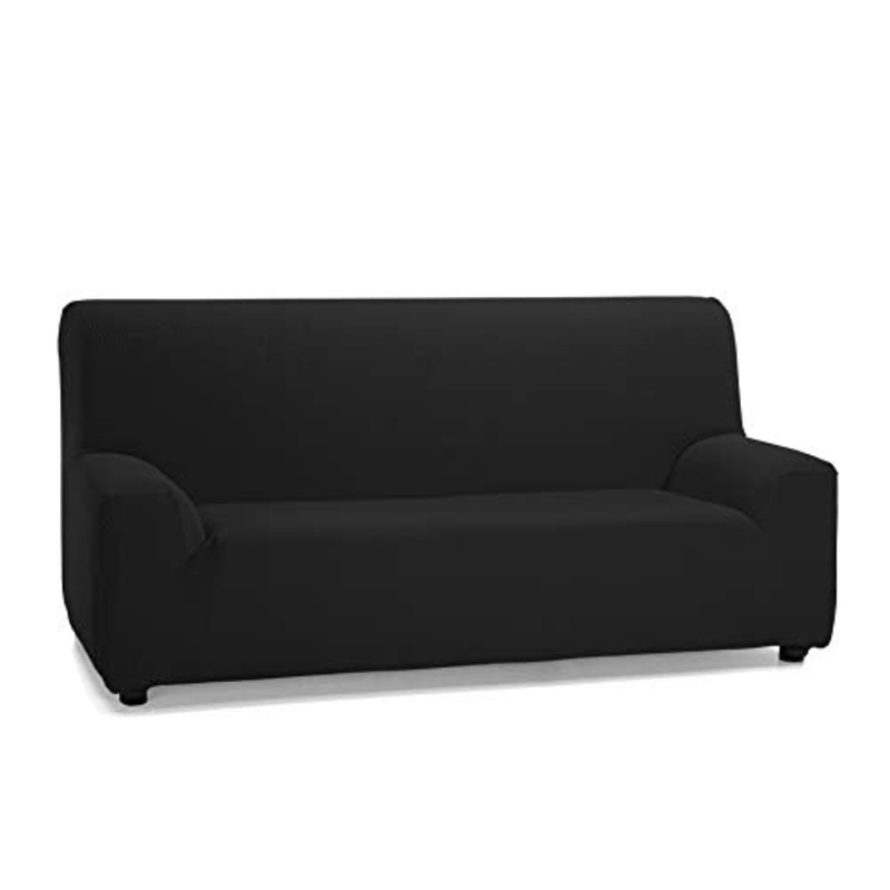Martina Home – Copertura elastica per divano 2 posti, modello TUNEZ, colore NERO, Misura da 120 a 190 cm