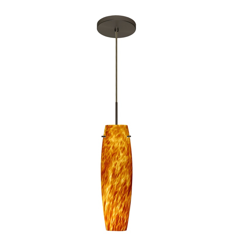 Besa 1BT-412118-MED-BR Tu Tu One Light Pendant Bronze