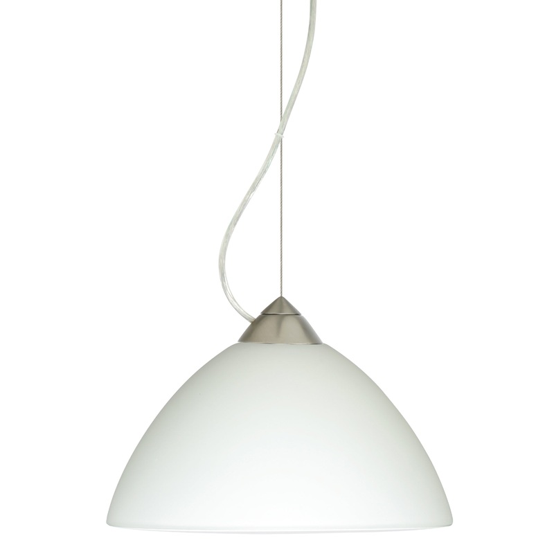 Besa 1KX-420107-SN Tessa One Light Pendant Satin Nickel