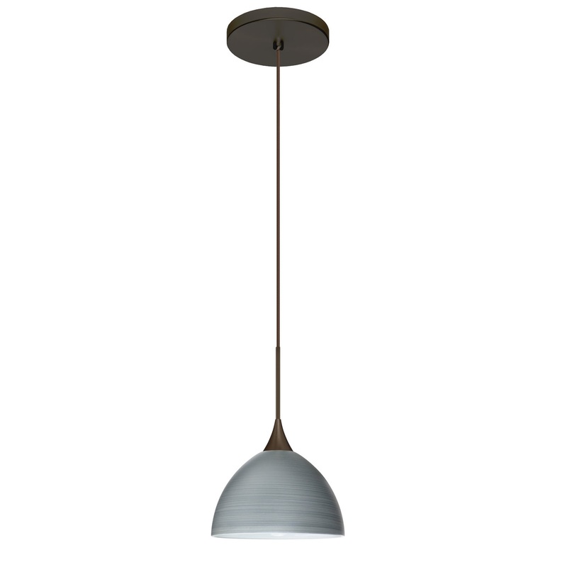 Besa 1XT-4679TN-BR Brella One Light Pendant Bronze