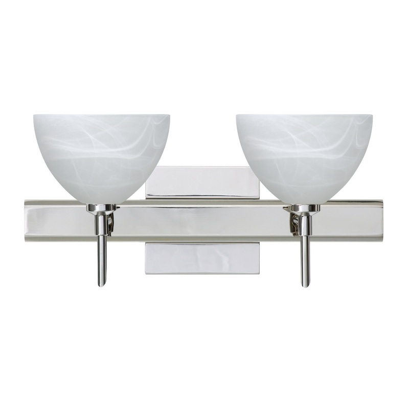 Besa 2SW-467952-CR-SQ Brella Two Light Wall Sconce Chrome (Discontinued)