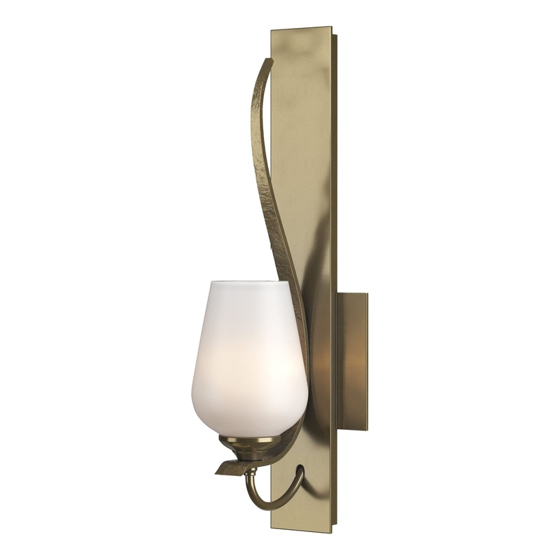 Flora Sconce Modern Brass Opal Glass (GG)