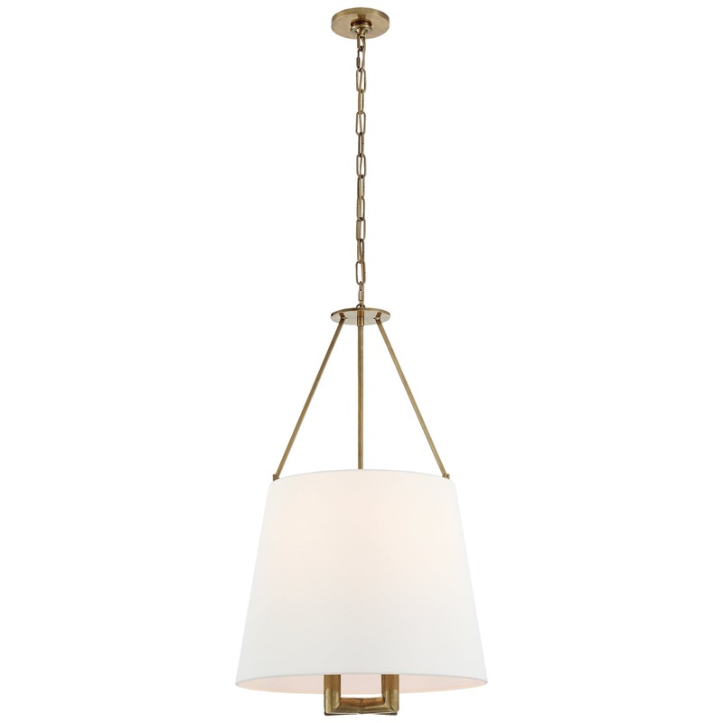 Four Light Hanging Lantern from the Dalston Collection in Hand-Rubbed Antique Brass Finish by Visual Comfort Signature