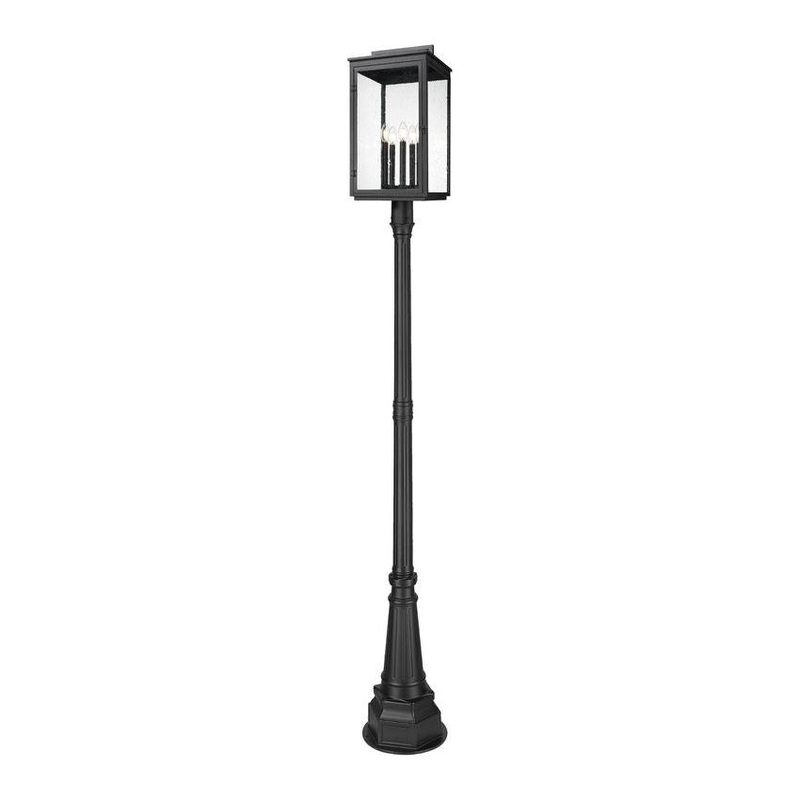 Hartwell 5-Light Outdoor Post Mounted Fixture Sand Black