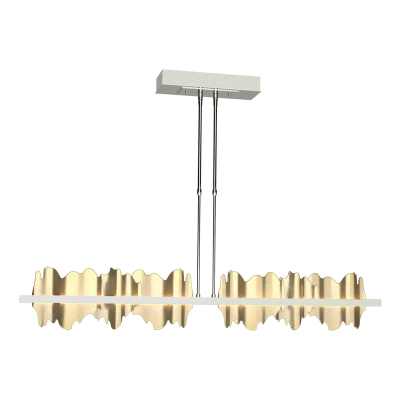 Hildene Large LED Pendant Sterling Modern Brass