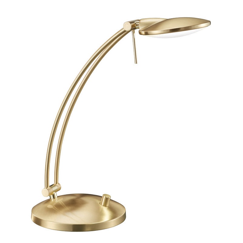 LED Desk Lamp from the Dessau Collection in Brass Matte Finish by Arnsberg