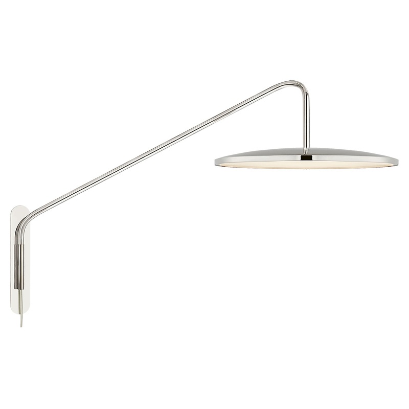 LED Wall Sconce from the Dot Collection in Polished Nickel Finish by Visual Comfort Signature
