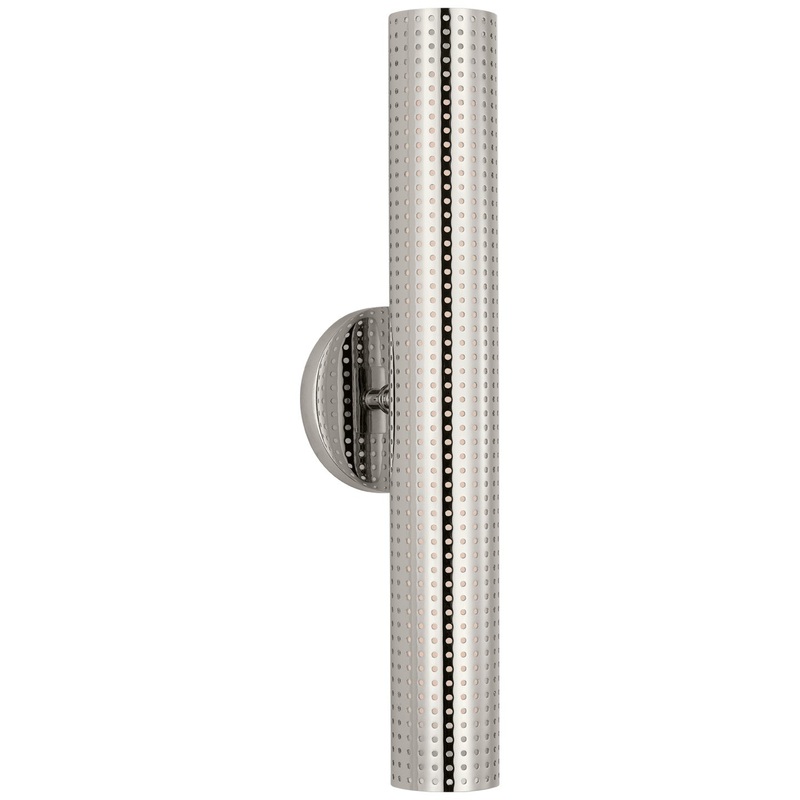 LED Wall Sconce from the Precision Collection in Polished Nickel Finish by Visual Comfort Signature