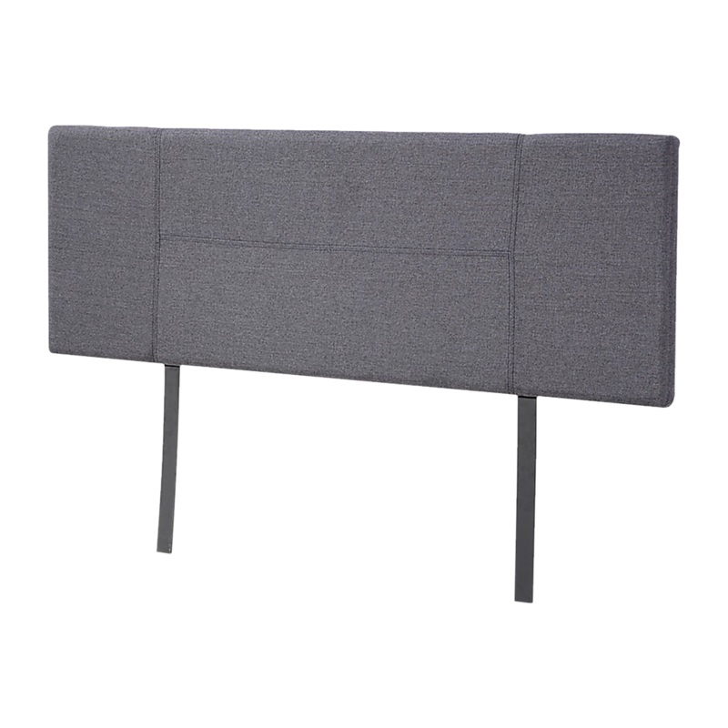 Linen Fabric Double Bed Headboard Bedhead – Grey