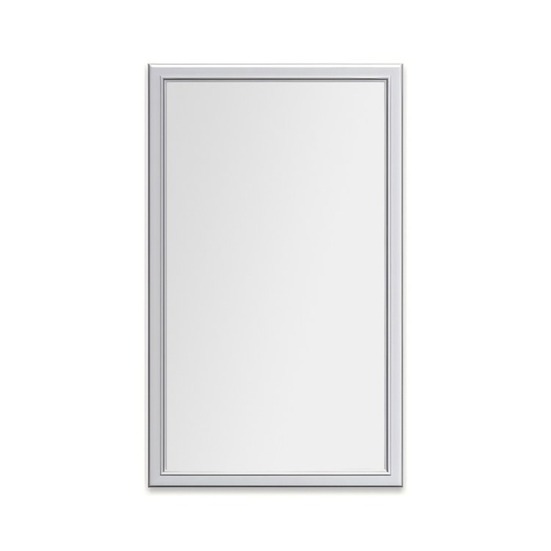 Medicine Cabinet Main Line 24 x 40 Inch 1 Doors Framed Mirror Chrome Flat Top Bryn Mawr Frame Slow Close Hinges Sliding Magnification Mirror Magnetic Strip Interior Lighting USB Charging ports Electrical Outlets Phone Holder 4 Inch