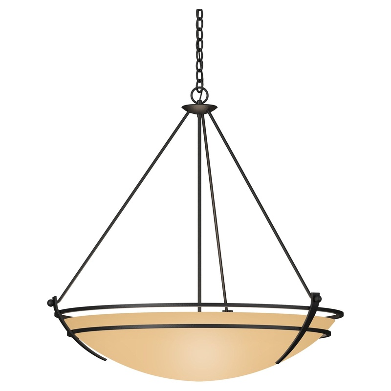 Presidio Tryne Large Scale Pendant Black Sand Glass (SS)