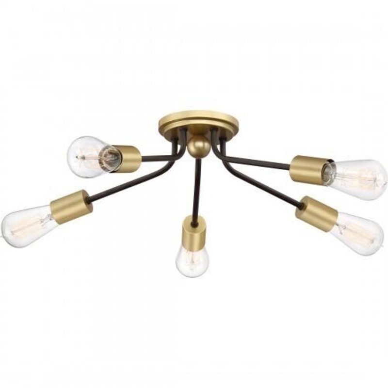 Quoizel LTT1628WT Latitude Flush mount 5lt western bronze Flush Mount